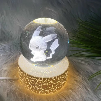 Creat Crystal Ball USB Night Light with Milky Way Galaxy LED Children Night Lamp for Bedroom Ambient Light Christmas Gift