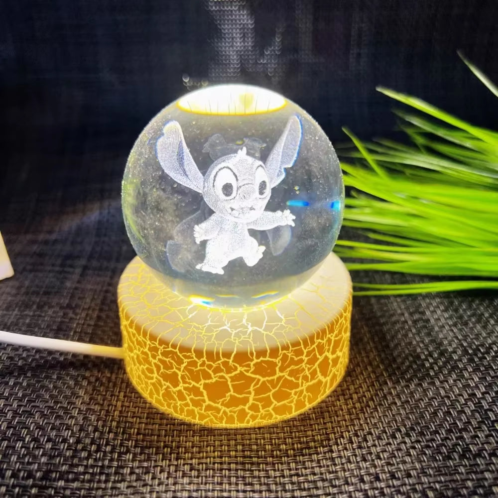 Creat Crystal Ball USB Night Light with Milky Way Galaxy LED Children Night Lamp for Bedroom Ambient Light Christmas Gift