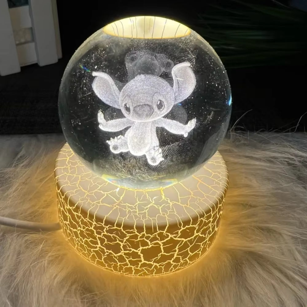 Creat Crystal Ball USB Night Light with Milky Way Galaxy LED Children Night Lamp for Bedroom Ambient Light Christmas Gift