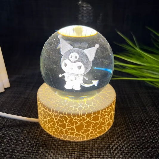 Creat Crystal Ball USB Night Light with Milky Way Galaxy LED Children Night Lamp for Bedroom Ambient Light Christmas Gift