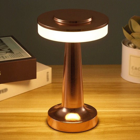 Retro Led Table Lamp Usb Rechargeable Infinitely Dimmable Night Light Camping Light Suitable for Bar Lampbedroom Ambient Light