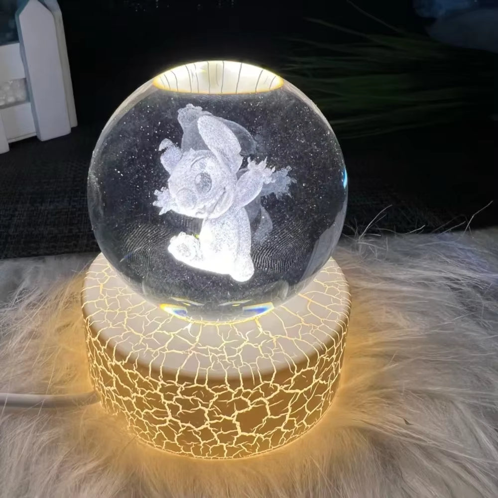 Creat Crystal Ball USB Night Light with Milky Way Galaxy LED Children Night Lamp for Bedroom Ambient Light Christmas Gift